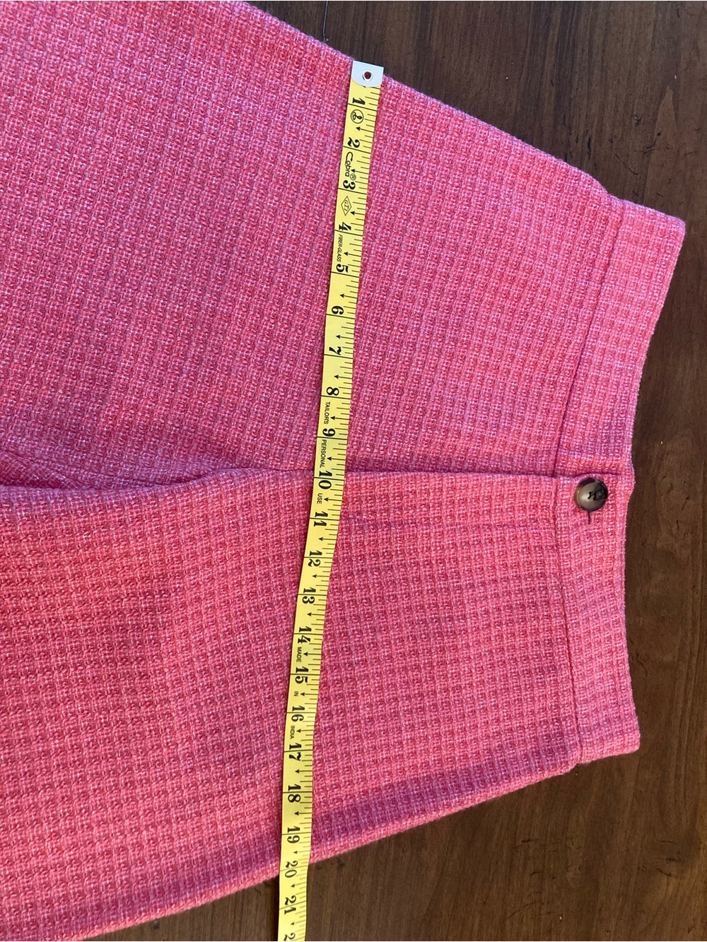 Zara Pink Textured woven Pants. Large. - Picture 2 of 8